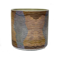 Coupon ❤️ Australia Only - EDEN 16cm Warlu Mina Mina Dreaming 3 Indigenous Planter Other 🥰