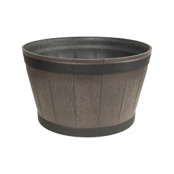 Discount ❤️ Australia Only - Eden 38 X 23cm Resin Whiskey Barrel Planter 😍