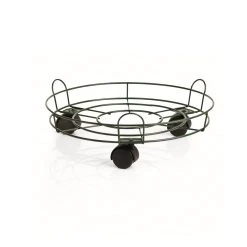 Promo โค๏ธ Australia Sale - EDEN 33cm Round Pot Plant Trolley With Rails Black ๐