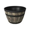 Coupon 🎁 Australia Only - EDEN 40cm Oak And Bronze Whiskey Half Barrel Planter 🛒 -Eden shop bf3d7f6141df44768239fb5992613a99