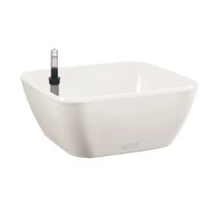Outlet 🎁 Australia Only - Eden 22cm White Self Watering Low Bowl Planter 😉
