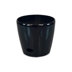 Cheapest ✨ Eden 28cm Black Round Self Watering Planter - To Australia 🛒
